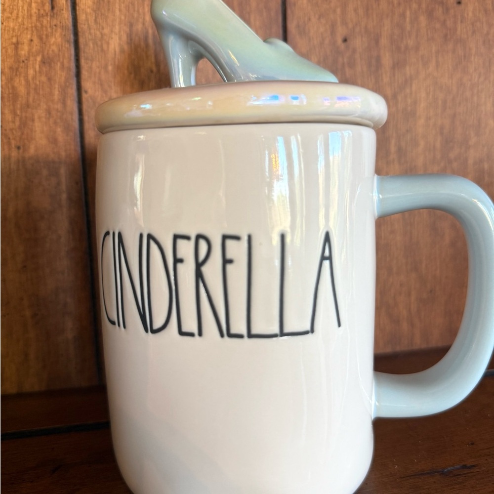Rae Dunn Disney Cinderella Mug with Iridescent Blue Shoe Lid - Picture 3 of 3